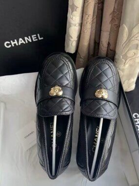 Chanel Black Loafers